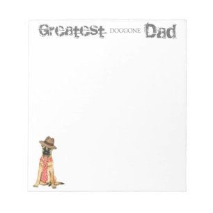 Belgian Malinois Dad Notepad