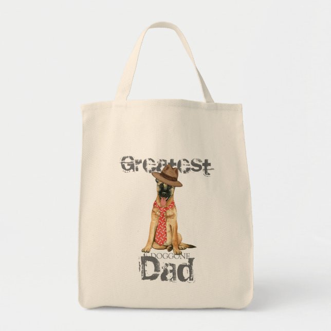 Belgian Malinois Dad Tote Bag (Front)