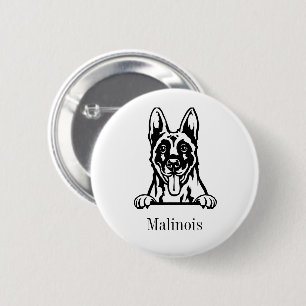 Belgian Malinois dog 6 Cm Round Badge