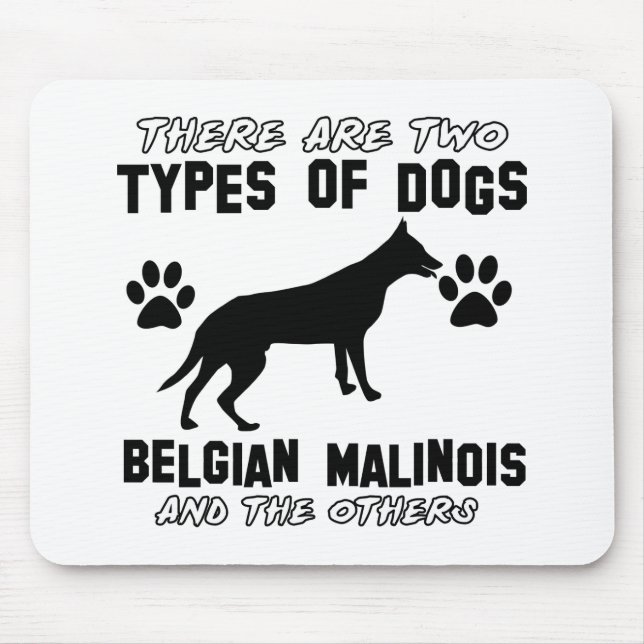 Belgian Malinois dog designs Mouse Mat (Front)