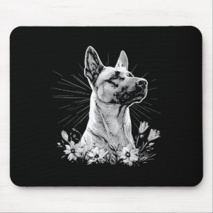 Belgian Malinois Dog Lover Retro Style Tattoo  Mouse Mat