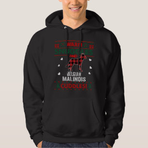 Belgian Malinois Dog Lover Xmas Gifts Ugly Christm Hoodie