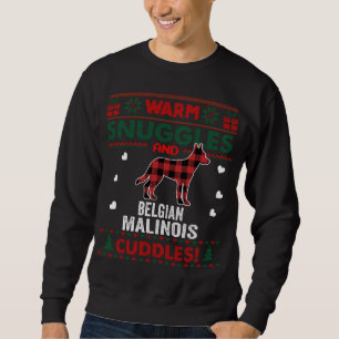 Belgian Malinois Dog Lover Xmas Gifts Ugly Christm Sweatshirt