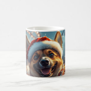 Belgian Malinois Dog Roller Coaster Christmas  Coffee Mug