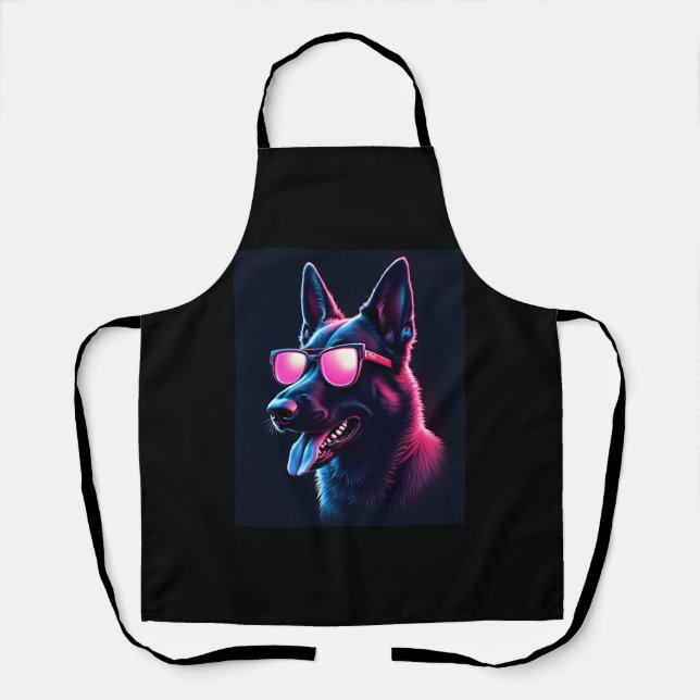 Belgian Malinois Dogs Belgian Malinoiss T-Shirt Apron (Front)
