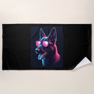Belgian Malinois Dogs Belgian Malinoiss T-Shirt Beach Towel