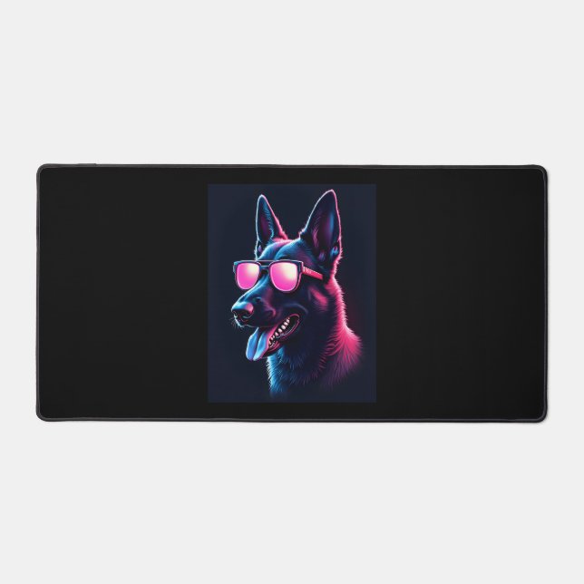 Belgian Malinois Dogs Belgian Malinoiss T-Shirt Desk Mat (Front)