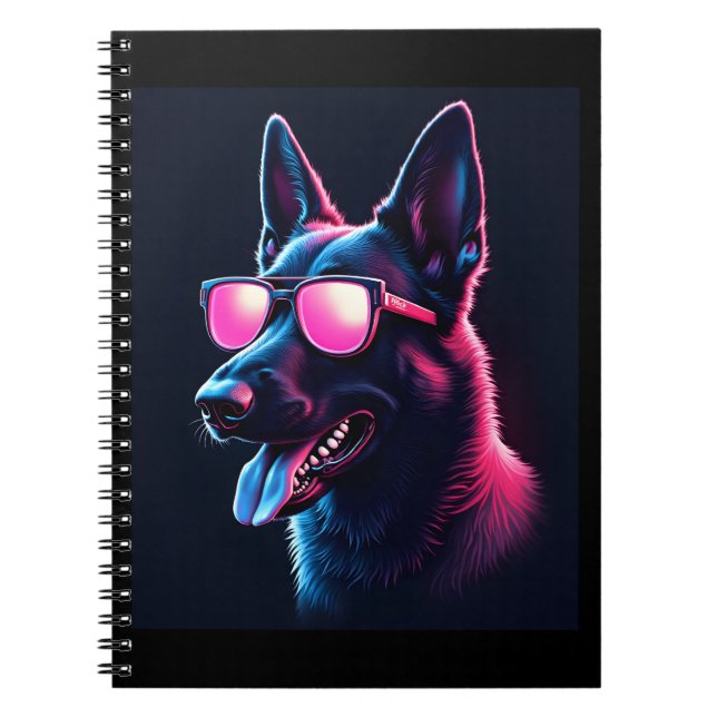 Belgian Malinois Dogs Belgian Malinoiss T-Shirt Notebook (Front)