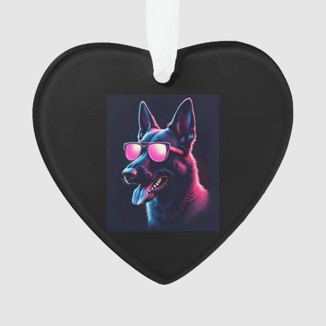 Belgian Malinois Dogs Belgian Malinoiss T-Shirt Ornament (Front)