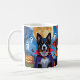 Belgian Malinois Dogs Pumpkin Halloween Funny Coffee Mug