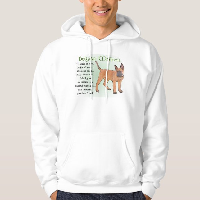 Belgian Malinois Gifts Hoodie (Front)
