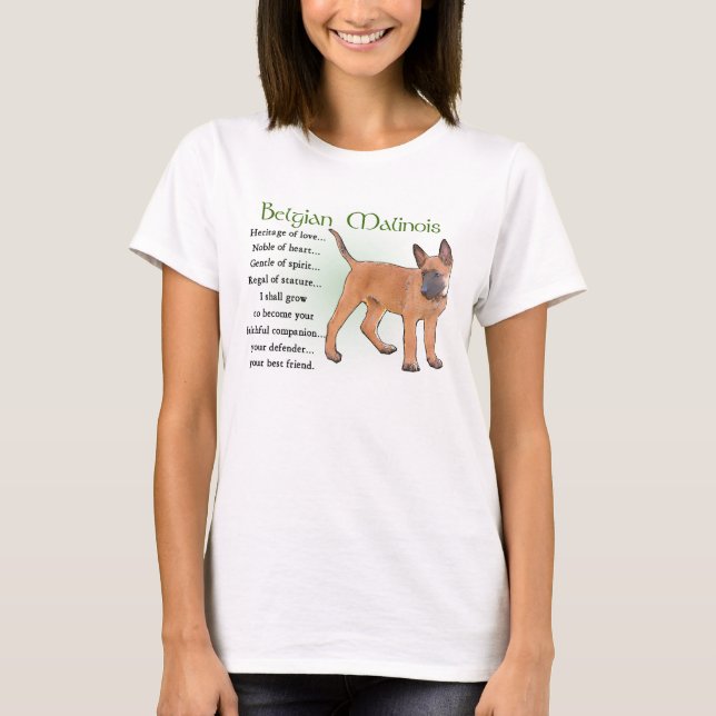 Belgian Malinois Gifts T-Shirt (Front)