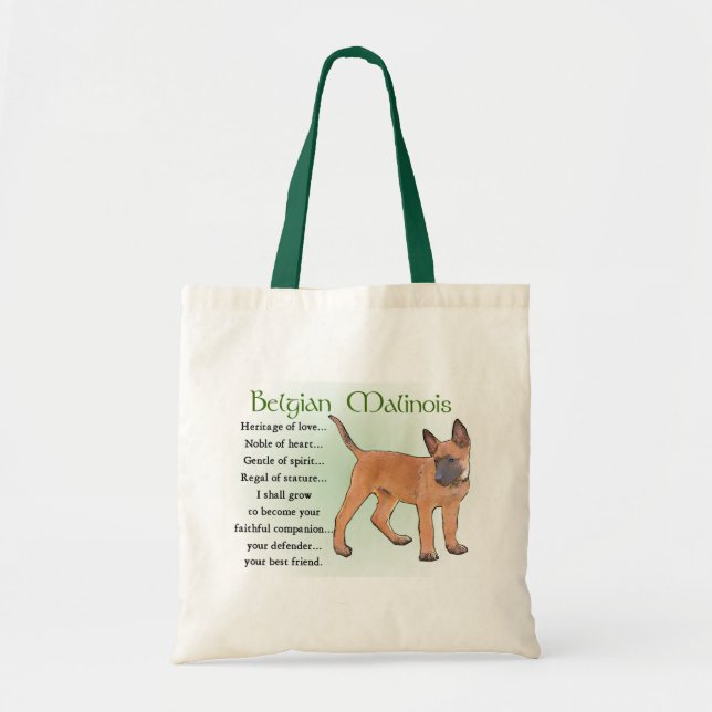 Belgian Malinois Gifts Tote Bag (Front)
