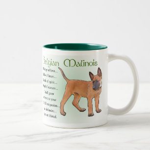 Belgian Malinois Gifts Two-Tone Coffee Mug