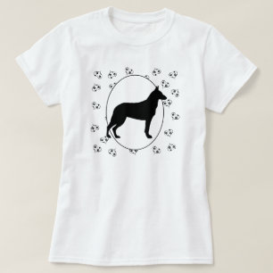 Belgian Malinois Hearts and Pawprints T-Shirt