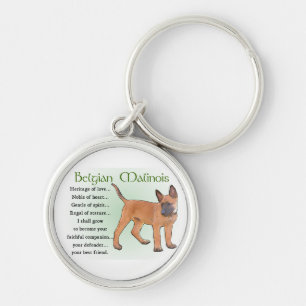 Belgian Malinois Heritage of Love Key Ring