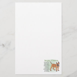 Belgian Malinois Heritage of Love Stationery
