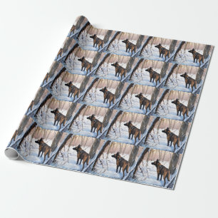 Belgian Malinois Let It Snow Christmas Wrapping Paper