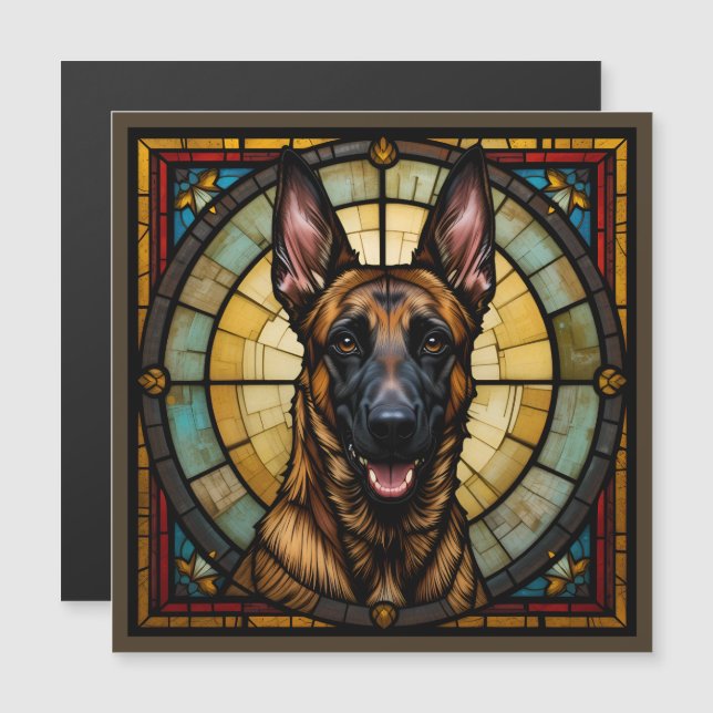 Belgian Malinois Magnet Card (Front/Back)