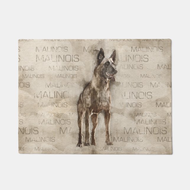 Belgian Malinois - Mechelaar  - Maligator Doormat (Front)