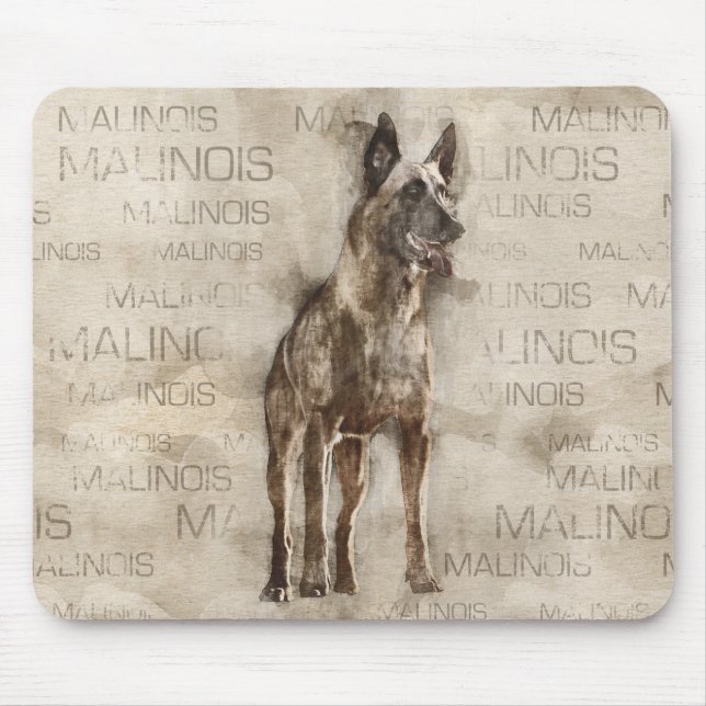 Belgian Malinois - Mechelaar  - Maligator Mouse Mat (Front)