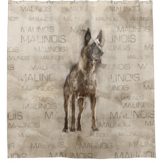 Belgian Malinois - Mechelaar  - Maligator Shower Curtain