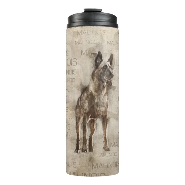 Belgian Malinois - Mechelaar  - Maligator Thermal Tumbler (Front)