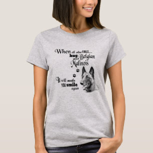 Belgian Malinois modern art cute dog breed slogan T-Shirt