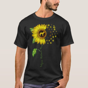 Belgian Malinois Mum Sunflower Belgian Malinois Lo T-Shirt