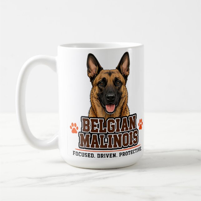 🐾 Belgian Malinois Owner Family Pride 🐾 Coffee Mug (Left)