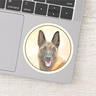 Belgian Malinois Painting - Cute Original Dog Art