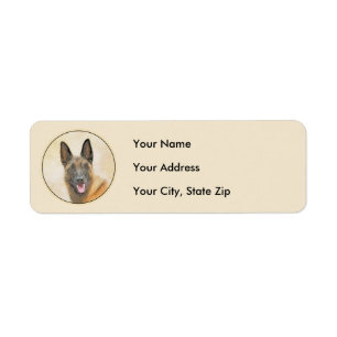 Belgian Malinois Painting - Cute Original Dog Art