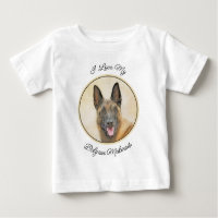 Belgian Malinois Painting - Cute Original Dog Art