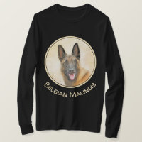 Belgian Malinois Painting - Cute Original Dog Art