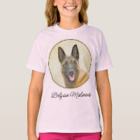Belgian Malinois Painting - Cute Original Dog Art
