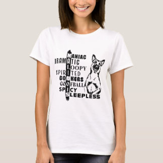 Belgian Malinois Personality Word Puzzle T-Shirt