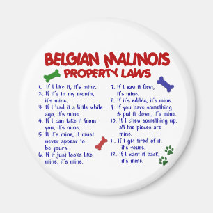 BELGIAN MALINOIS PL2 MAGNET