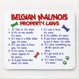 BELGIAN MALINOIS PL2 MOUSE MAT