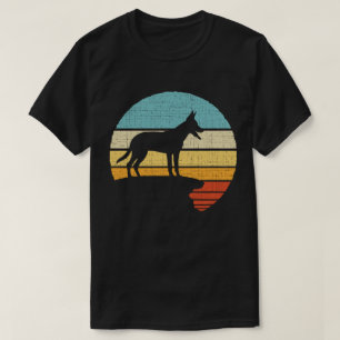  Belgian Malinois Retro Vintage 60s 70s Dog Puppy  T-Shirt