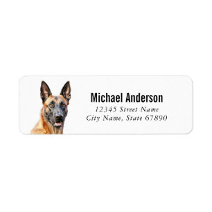 Belgian Malinois Return Address Labels