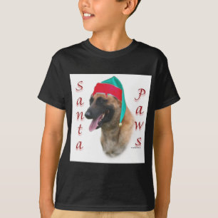 Belgian Malinois Santa Paws;Santa Belgian Malinois T-Shirt