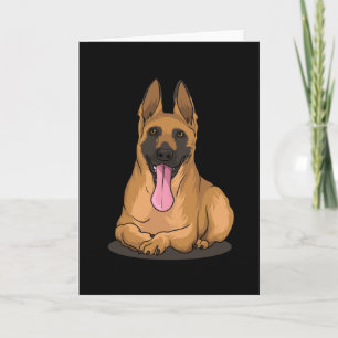 Belgian Malinois Shepherd dog gift idea Card