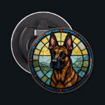 Belgian Malinois Stained Glass Style Illustration Bottle Opener<br><div class="desc">Belgian Malinois Beautiful Stained Glass Style Illustration</div>