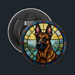 Belgian Malinois Stained Glass Style Illustration Bottle Opener<br><div class="desc">Belgian Malinois Beautiful Stained Glass Style Illustration</div>