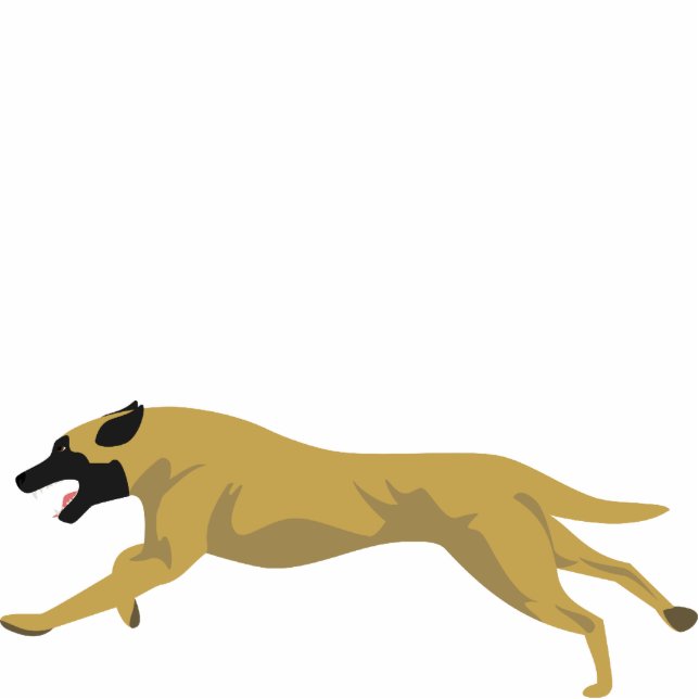 Belgian Malinois Standing Photo Sculpture (Front)