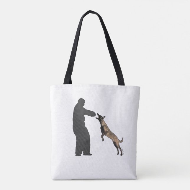 Belgian Malinois Tote Bag (Back)