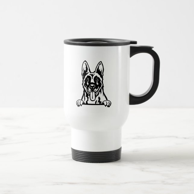 Belgian Malinois Travel Mug (Right)