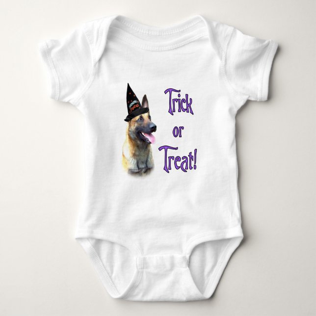 Belgian Malinois Trick Baby Bodysuit (Front)