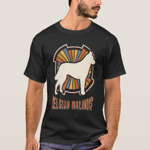 Belgian Malinois Vintage Classic Retro Dog Love T-Shirt