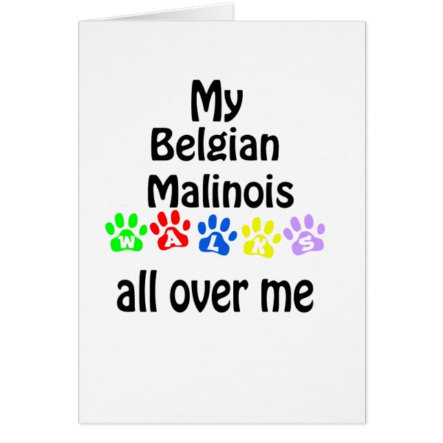 Belgian Malinois Walks Design (Front)